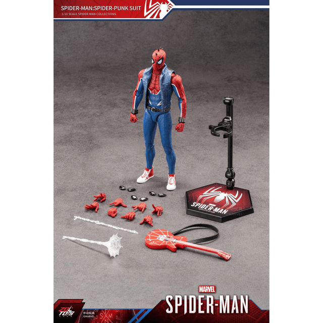 MARVEL SPIDER-MAN SPIDER-PUNK SUIT ACTION FIGURE product image