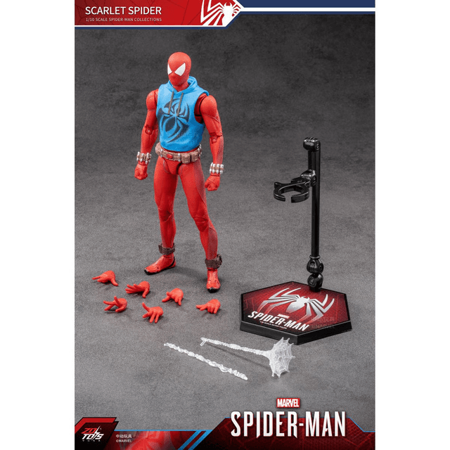 MARVEL SPIDER-MAN SCARLET SPIDER SUIT ACTION FIGURE product image