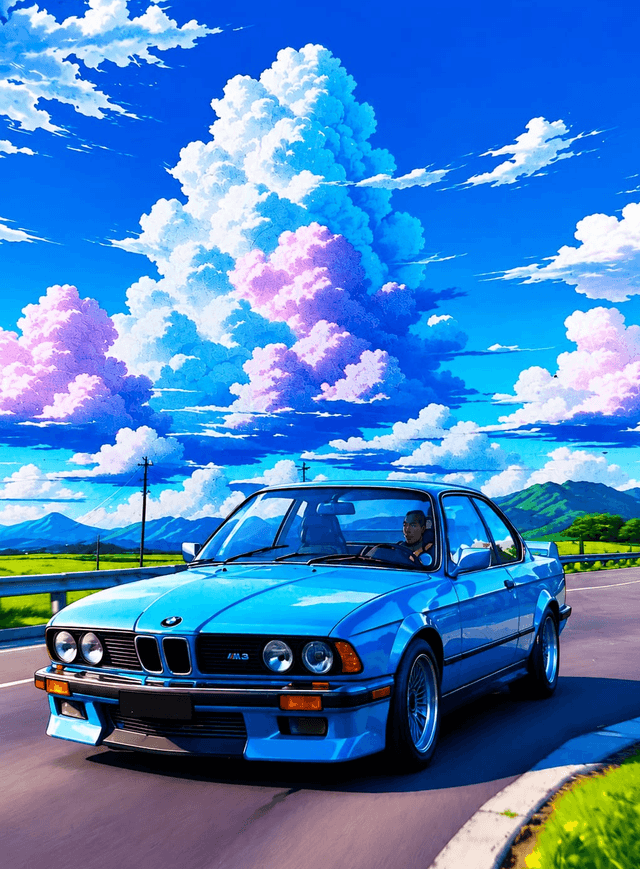 BLUE BMW CLASSIC DRIVE COLLECTIBLE MAGNET product image