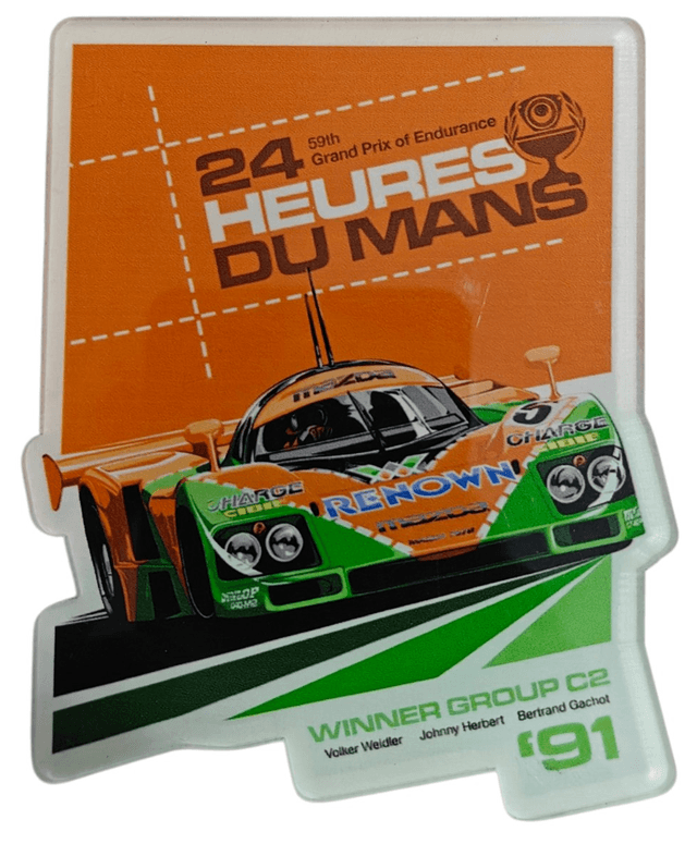 GREEN ENDURANCE RACING CAR FAN ART FRIDGE MAGNET product image