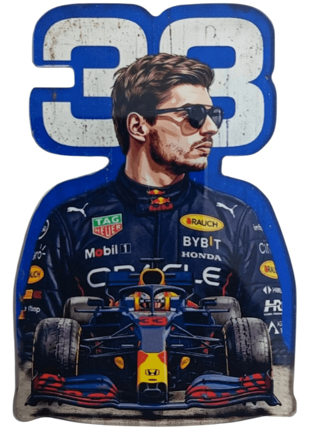 FORMULA RACING DRIVER FAN ART FRIDGE MAGNET product image