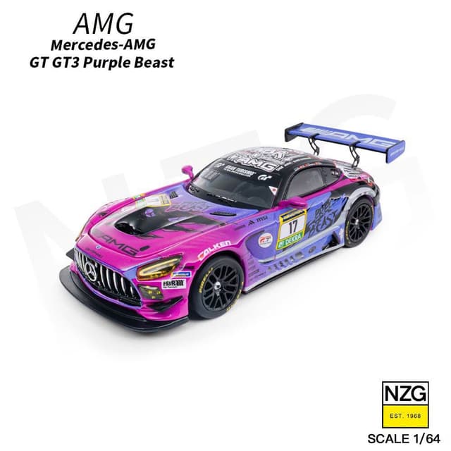 MERCEDES-AMG GT GT3 NÜRBURGRING 24 HOURS ENDURANCE RACE 2025 #17 PURPLE BEAST product image