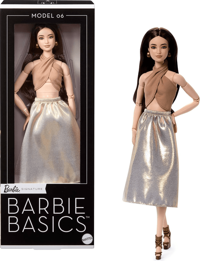 BARBIE BASICS MODEL COLLECTOR FASHION DOLL 06 WITH BRUNETTE HAIR product image