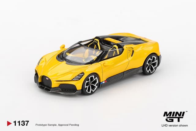 BUGATTI W16 MISTRAL YELLOW BLISTER PACKAGING product image