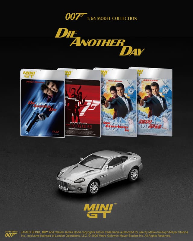 PREORDER ASTON MARTIN V12 VANQUISH "DIE ANOTHER DAY" ENGLISH BLISTER PACKAGING product image