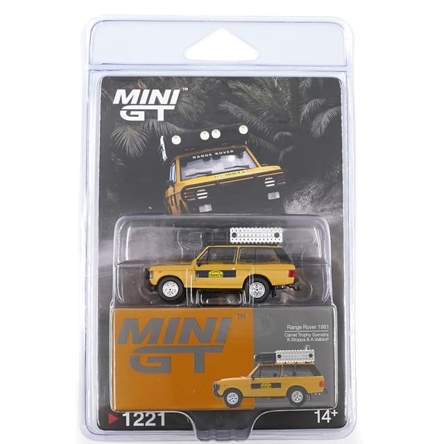MINI GT RANGE ROVER 1981 CAMEL TROPHY SUMATRA K.STOPPA & A.VALLDORF product image